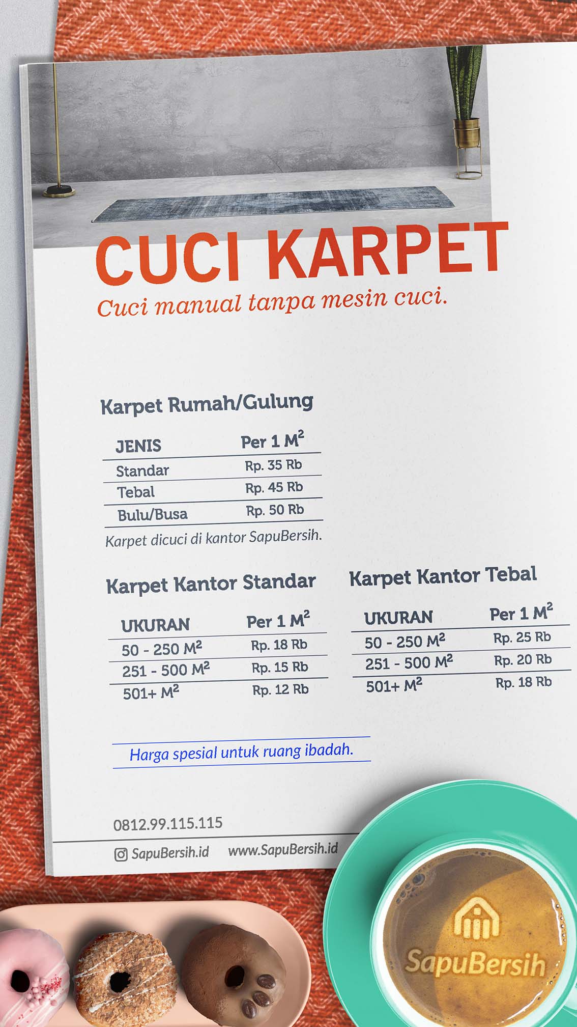 Harga Laundry Karpet di kota Bandung SapuBersih